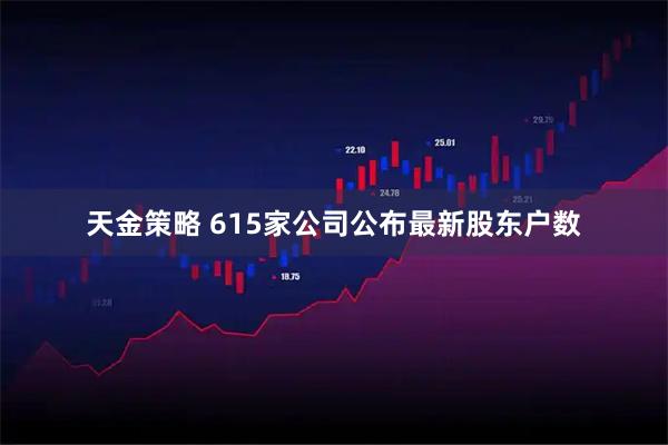 天金策略 615家公司公布最新股东户数