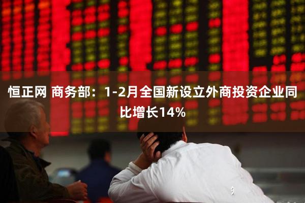 恒正网 商务部：1-2月全国新设立外商投资企业同比增长14%
